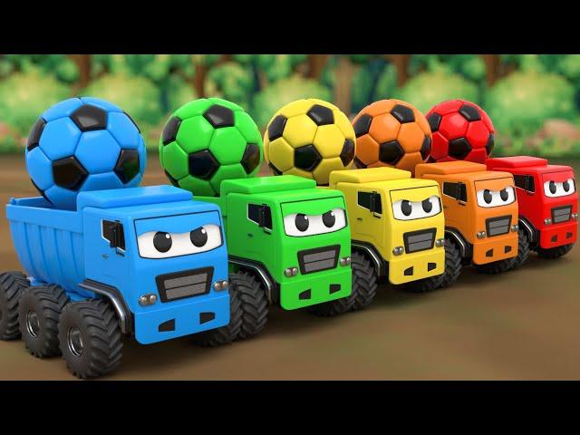 Color Balls & Sing a Song! | Wheels On the Bus, Ten in the Bed | Baby Nursery Rhymes & Kids Songs