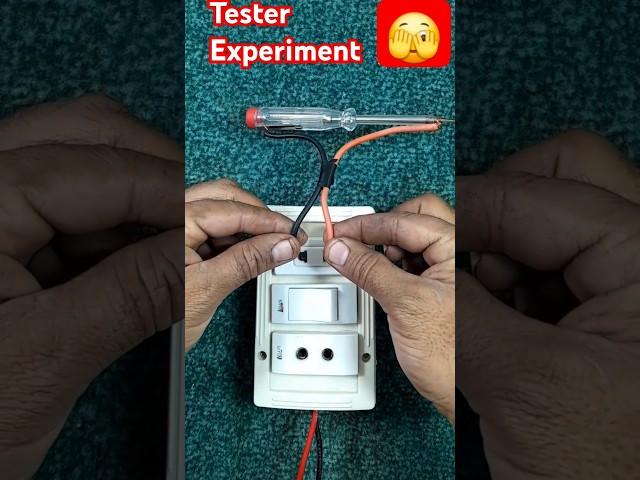 Tester Experiment #electrical #tester #electric