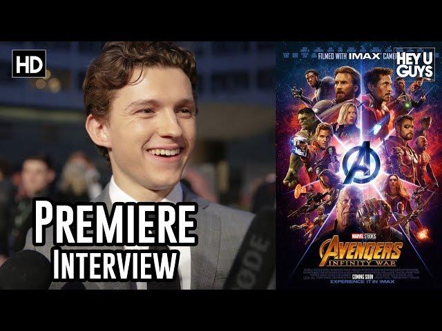 Tom Holland on Spider-Man's Instant Kill function & Tony Stark - Avengers Infinity War Premiere