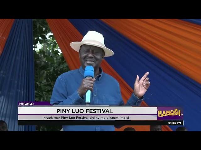 Ruto, Museveni ochomo Siaya ne Luo Festival