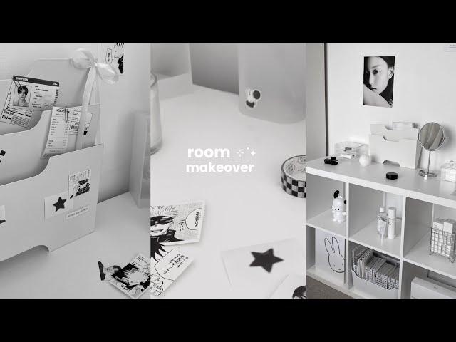 ROOM MAKEOVER vlog  : desk setup, study space + tour, acubi inspired, busy days, ikea & miniso haul