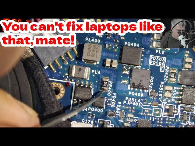 A well-known youtuber fixed this laptop before, a proper dodgy repair :D