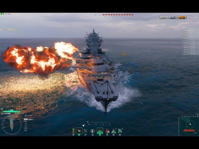 51 cm/45 Type 98 (20.1 inch) Naval Gun Testing! IJN Satsuma (A-150 Super Battleship) WoWs