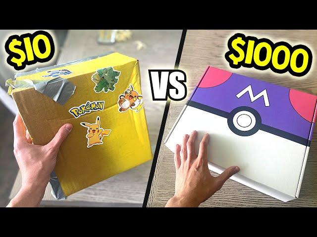 $10 vs $1000 Pokemon Mystery Box!