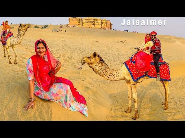 camel safari Darr rhi h Jaisalmer Sam Thar Desert- Fort, lake and Sand dunes