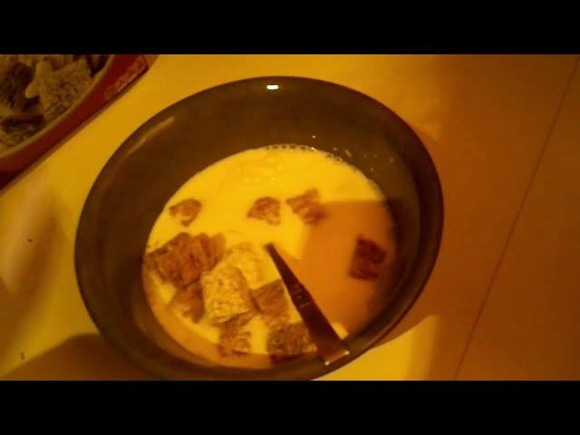 When you drop your cereal (Loud Sound Warning)