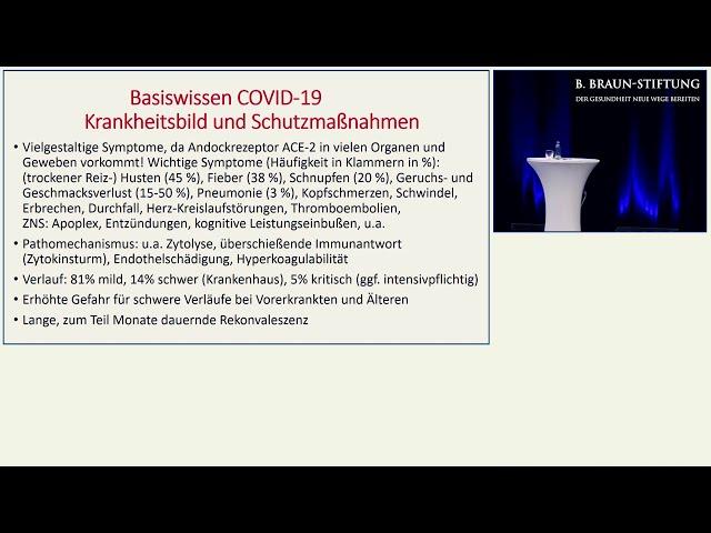 B. Braun-Stiftung FoBi 2020 Dr. Markus Schimmelpfennig Herausforderungen der Hygiene in COVID-Zeiten