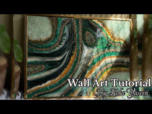 Full Tutorial of RESIN ARTWORK | How To Make Wall Art Step By Step