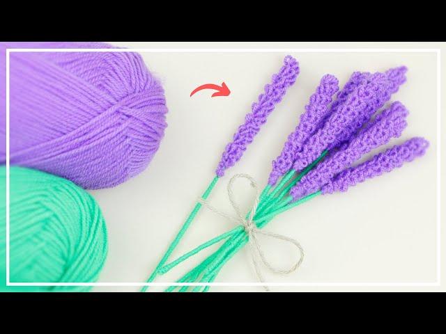 Kein Haken und keine Nadeln EINFACH!  Einfache Lavendel Blume machen Idee -DIY