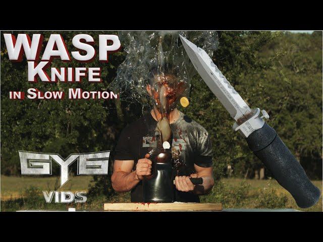 WASP Injection Knife - vs - STUFF [In Slow Motion]