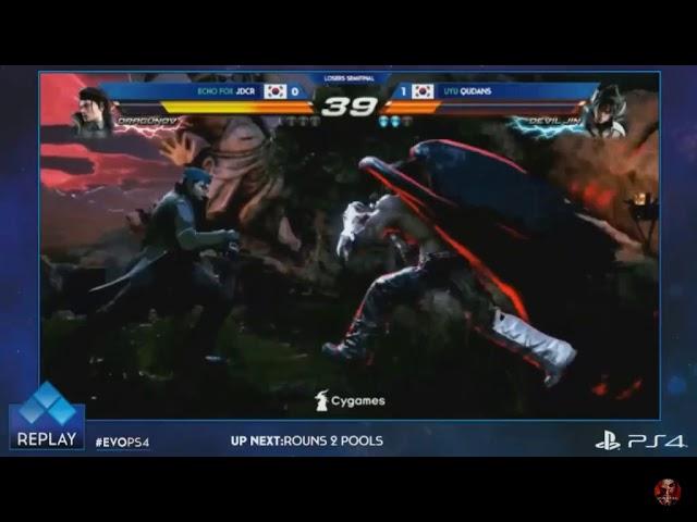 Evo 2019 - Tekken 7 Day 2 Losers Semifinals: Jdcr vs Qudans