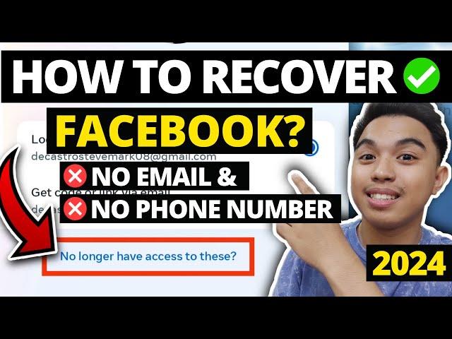 HOW TO RECOVER FACEBOOK ACCOUNT WITHOUT EMAIL AND PHONE NUMBER? PAANO I-RECOVER ANG FACEBOOK?