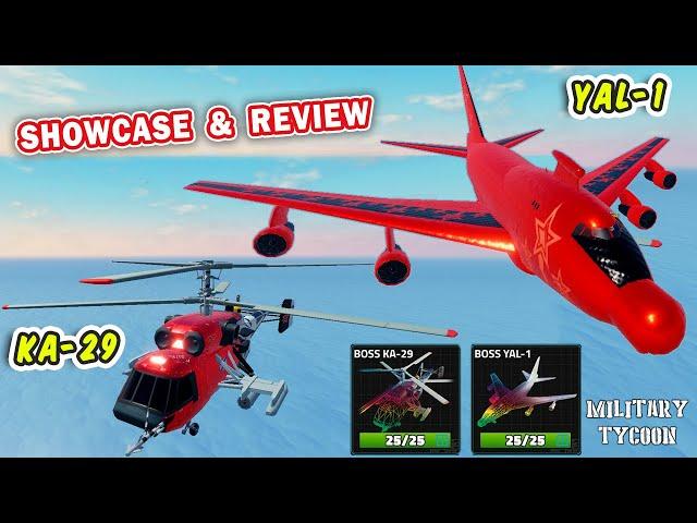 BOSS YAL-1, BOSS KA-29 Showcase & Review in Military Tycoon Roblox | Commander X Blueprints