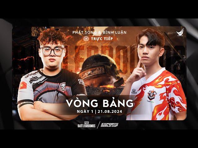 PUBG | ESPORTS WORLD CUP | VÒNG BẢNG NGÀY 1 | BÌNH LUẬN TIẾNG VIỆT