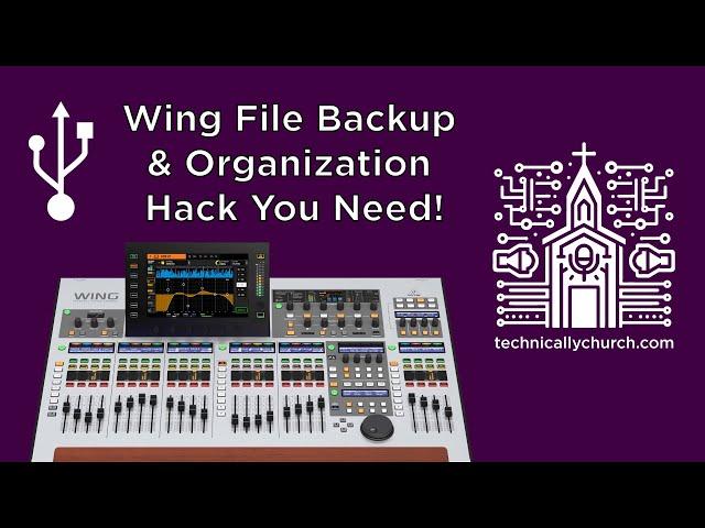 Behringer Wing File Backup & Organization Hack You Need!