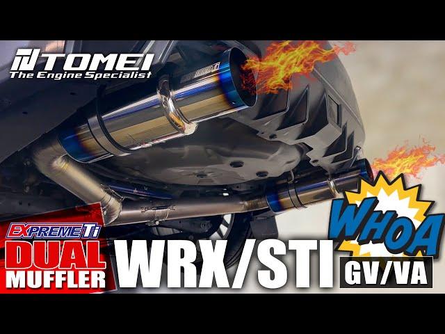 TOMEI Expreme Ti Dual Muffler --- Subaru WRX GV＆VA (2011-2021) --- Filmed by Import Image Racing ---