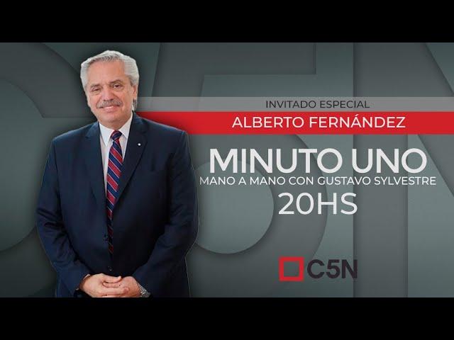 Invitado especial en MINUTO UNO: ALBERTO FERNÁNDEZ con el GATO SYLVESTRE