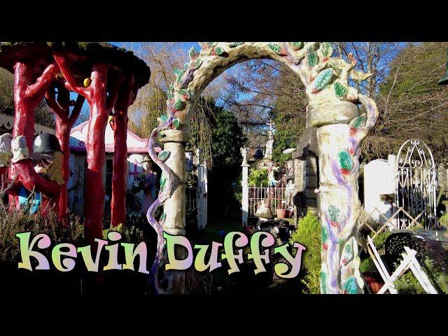 Kevin Duffy, sculptor & musician, Wigan's own Gaudi at Rectory Nurseries