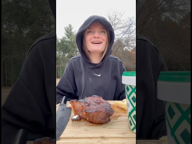 Pumpkin wanted some steak #carnivore #funny ￼
