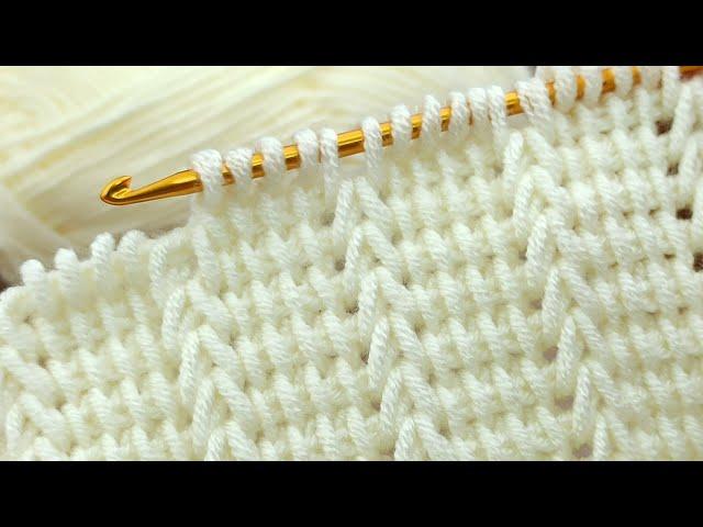 Amazing * Super Easy Tunisian Crochet Baby Blanket For Beginners online Tutorial * #Tunisian