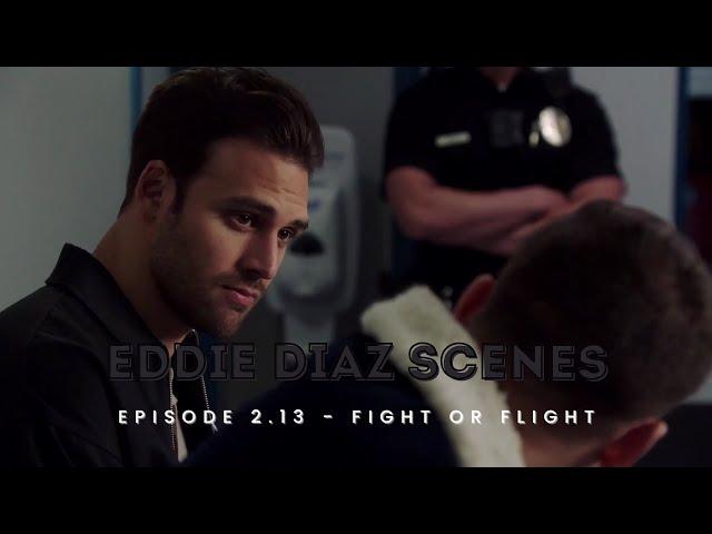 Eddie arrives at the hospital and comforts Buck after Maddie's kidnapping - 2x13 | Fight or Flight