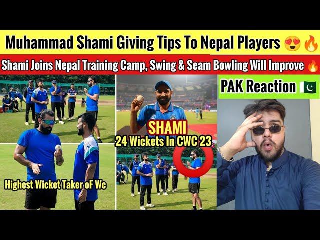 Muhammad Shami Giving Tips To Nepal Cricket Team Players 