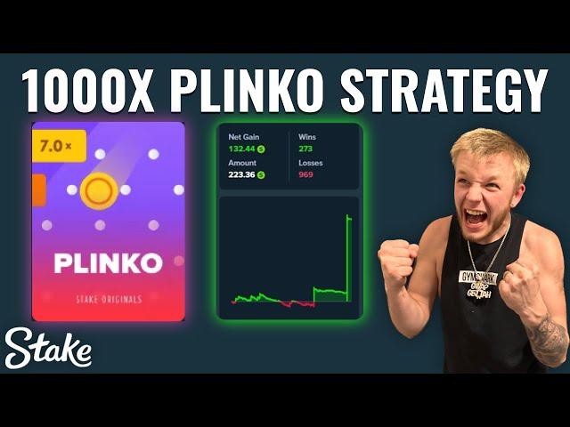 INSANE 1000x Plinko Strategy on STAKE! MASSIVE PROFIT!