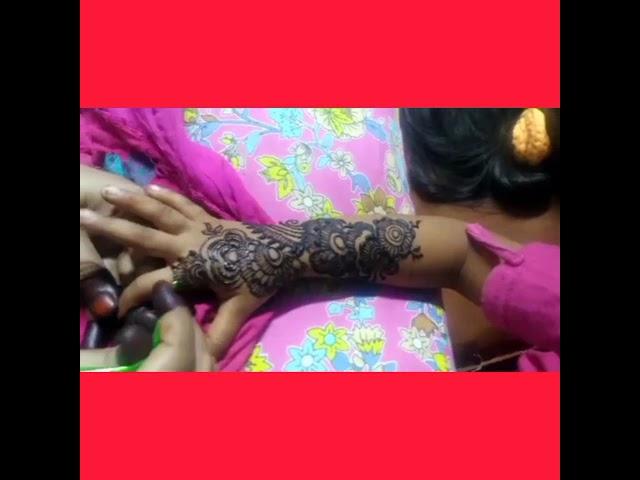 Beautiful design|| Arabic mehandi design for back hand....... sam design