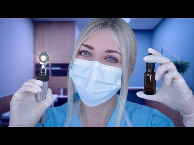 ASMR Ear Exam & Deep Ear Cleaning - Most Viewed of 2024 Pt 2! Otoscope, Fizzy Drops, Picking, Gloves