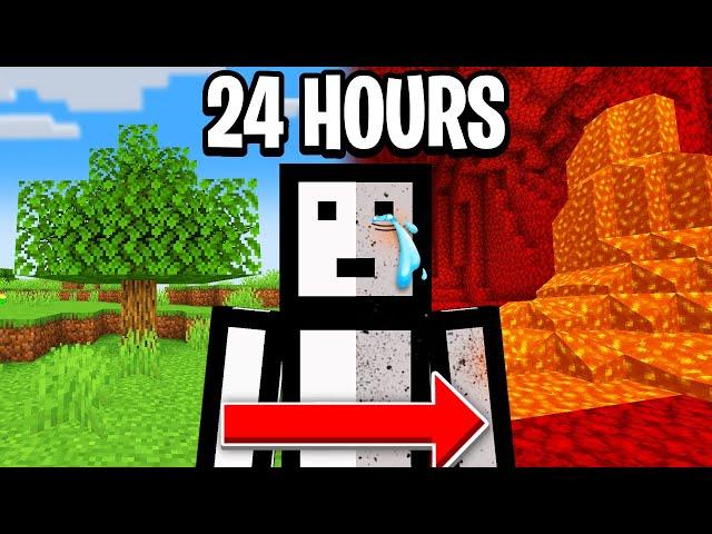 Playing Minecraft Hardcore for 24 HOURS Straight! [FULL MOVIE]