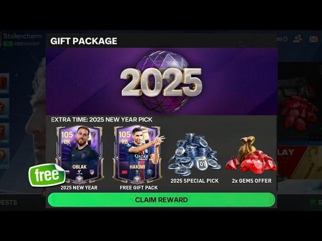 WOW!! NEW YEAR EVENT FC MOBILE 25| FREE GIFT & EXTRA TIME 2025 NEW YEAR PICK FC MOBILE!