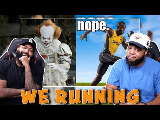 INTHECLUTCH REACTS TO HORROR MOVIES WE COULD EASLY SURVIVE 2