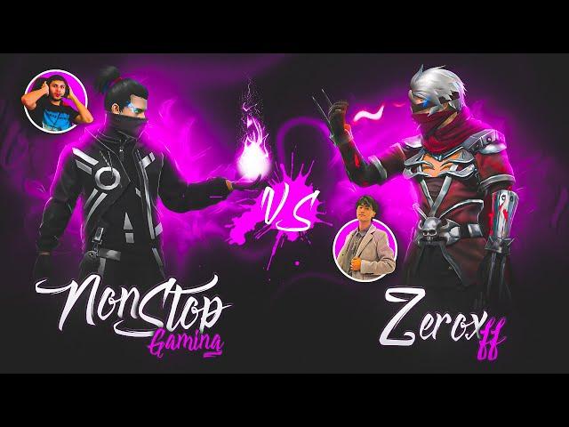 Zerox FF Vs Nonstop Gaming|| 1vs1 with Facecam Together‼️