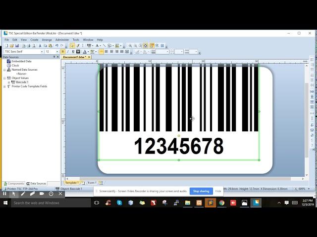 TSC TTP-244 PRO BARCODE PRINTER SETUP GUIDE