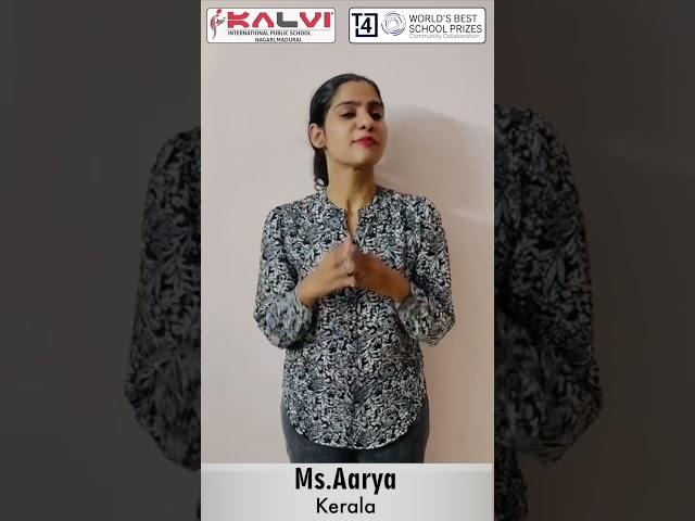 VOTE FOR KALVI | T4 Education - Worlds best school Prizes | Community Collaboration | Ms.Aarya