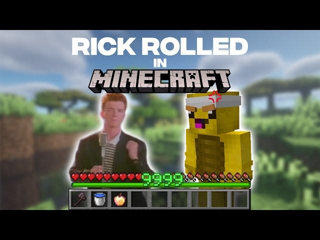 Minecraft, but i get RICK ROLLED #shorts