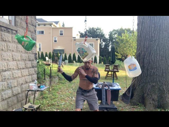 BACKCUTTING !!!   / JASON MOWAD / AMERICAN BOWIE KNIFE FIGHTING