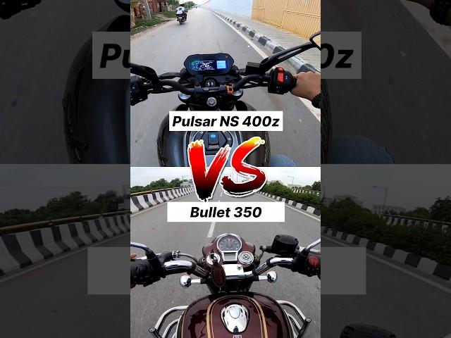 Pulsar NS 400z vs Bullet 350  Gear Challenge #shorts #bullet350