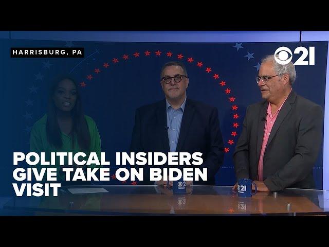 CBS 21's Political Insiders talk Biden's visit to Harrisburg, upcoming election