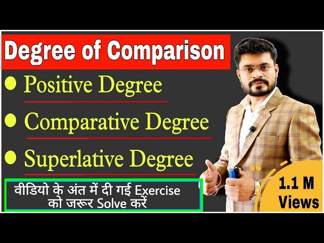 Degree of Comparison// Positive, Comparative & Superlative Degree in English grammar// Degree in Eng