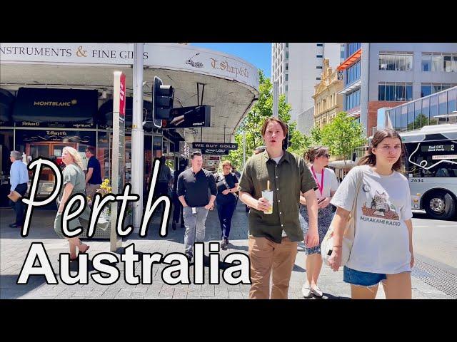 Perth City Tour: Western Australia October 2023  | Perth City Centre walking tour | 4k Australia