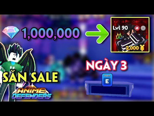 ANIME DEFENDERS - HÀNH TRÌNH SĂN SALE TỪ 1 TRIỆU GEM LÊN SJW SHINY TOÀN NĂNG - NGÀY 3