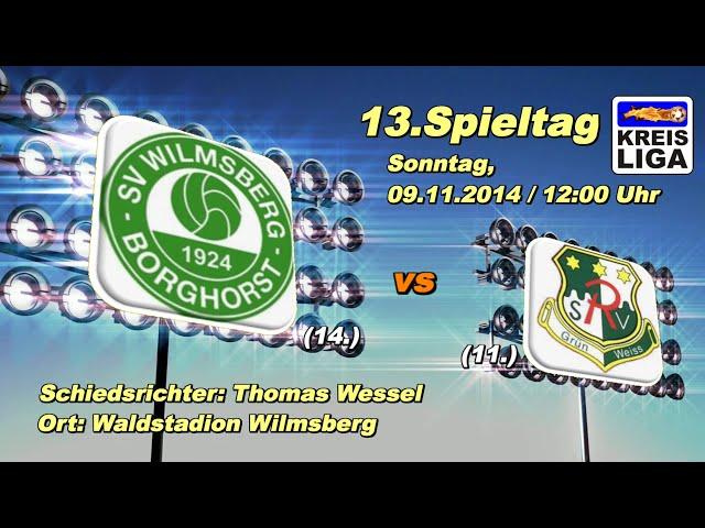 Kreisliga A - Steinfurt (2014/2015) / 13.Spieltag - Wilmsberg II vs GW Rheine