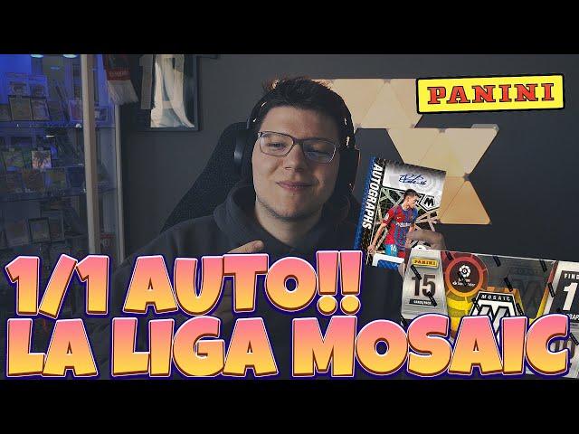 WAS EINE BOX!! 1 OF 1 AUTOGRAMM GEZOGEN!! | 2021-22 PANINI MOSAIC LALIGA SOCCER HOBBY BOX