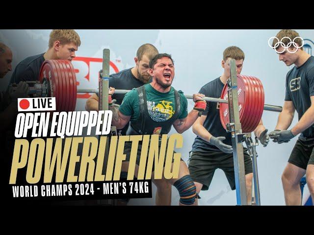   LIVE Powerlifting | Men's 74kg | World Open Equipped Championships