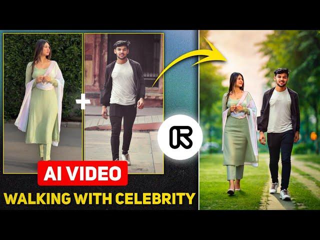 Trending Walking With Celebrity Video Editing | Runway Ai Walking Video Editing | Walking Video Ai