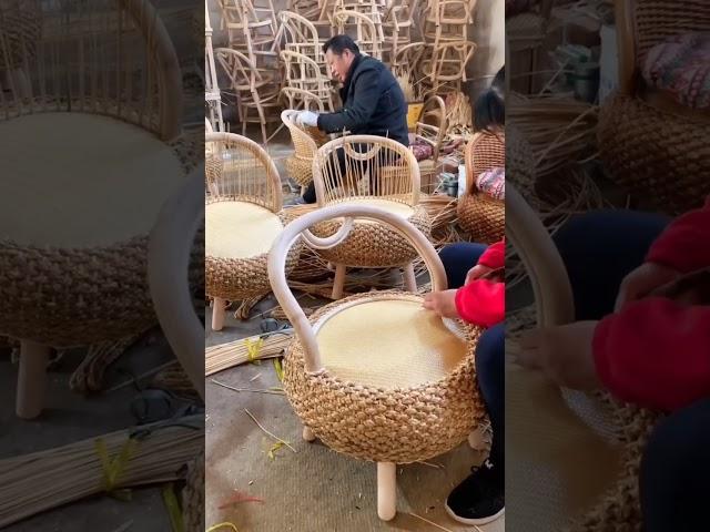 How to Make Rattan Chair - Rattan Furniture, Handmade Rattan Chair Rattan Crafts #furniture #craft