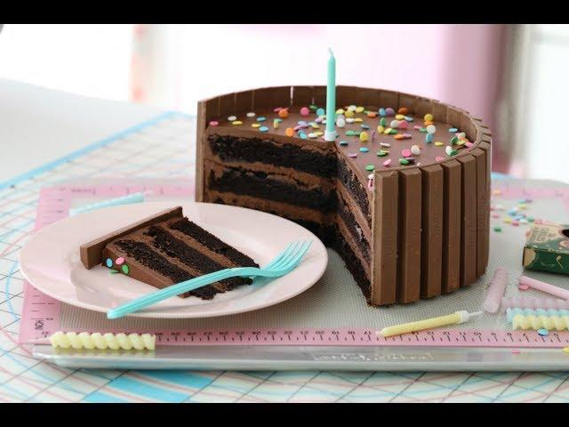 KIT KAT & CHOCOLATE CAKE - HOW TO DO VIDEO