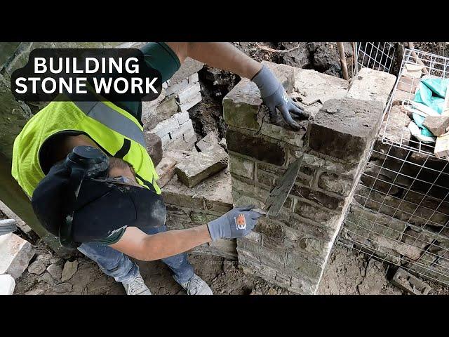 Building a Stone Pier and wall