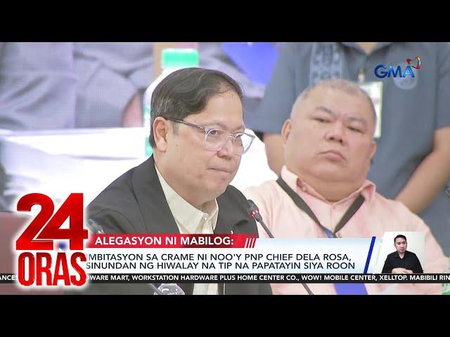 Lantaran ang banta ni FPRRD matapos siyang isama sa narco-list nang walang basehan,... | 24 Oras